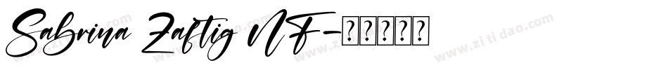 Sabrina Zaftig NF字体转换